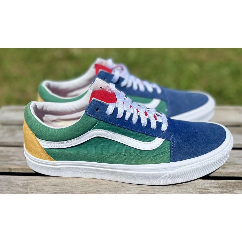 Vans Old Skool Shoes Mens Size 9.5 Skate Canvas Sneakers Classic Low Top Casual‎